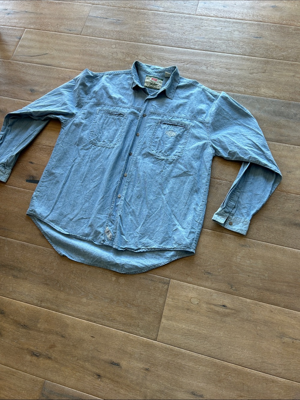 Levi's Light Blue Denim Button-Up Shirt